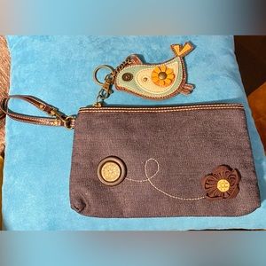 Chala denim bag and keychain/change purse